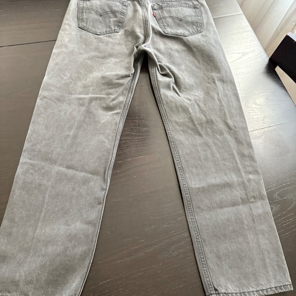 Vintage 90s 1992 Mens Levis 501 Dark Gray Button Fly Jeans 33 X 29 USA Made - Picture 10 of 11